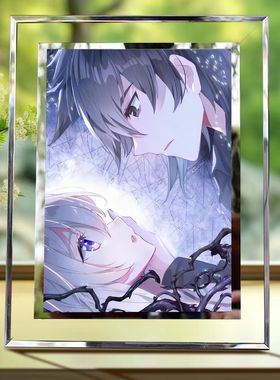 斗罗大陆龙王传说周边水晶相框唐舞麟古月娜手办定制照片朋友礼物