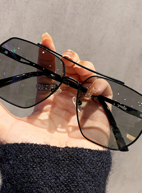 大框变色墨镜男士大脸开车司机镜日夜两用近视偏光太阳镜可配度数