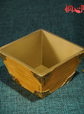 铜心满福黄铜《日进斗金》聚宝盆