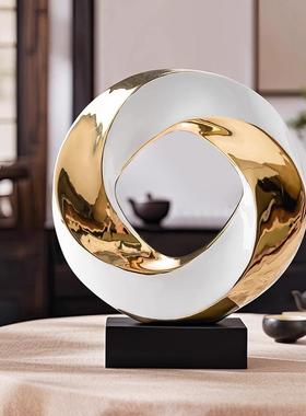 轻奢高端陶瓷饰品酒柜电视柜客厅软装桌面办公室餐具柜高端