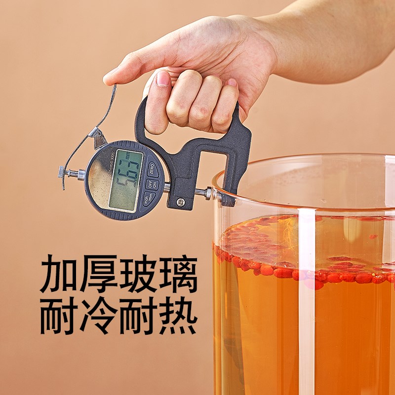 高硼硅耐热玻璃储物瓶可乐桶玻璃泡酒桶大容果汁桶啤酒容器带龙头 - 图1