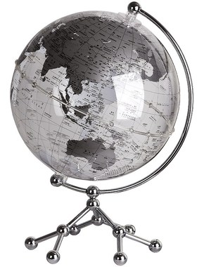 创意轻奢透明地球仪摆件客厅办公室桌面家居装饰乔迁新居开业礼品