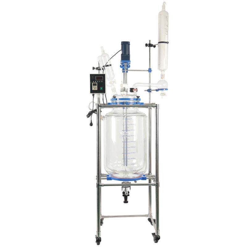 实验室10L耐腐双层玻璃反应釜50L玻璃蒸馏提纯合成反应釜厂家直供,淘宝优惠券,粉丝福利购,淘宝优惠卷