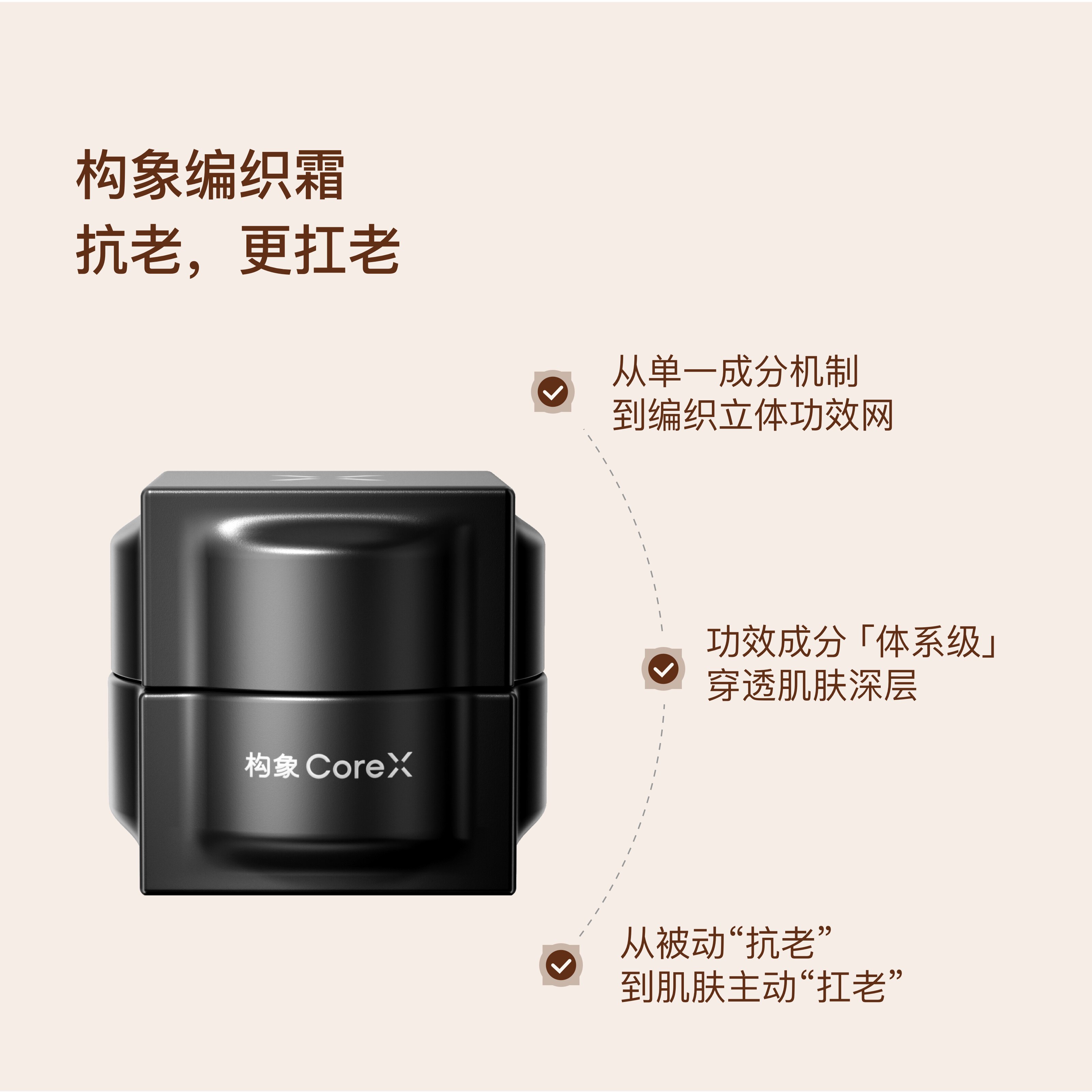 构象编织霜眼霜套装面霜抗皱紧致