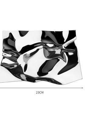 样板间厨房蓝色咖啡主题厨房桌面组合摆件茶杯软装饰品切菜板道具