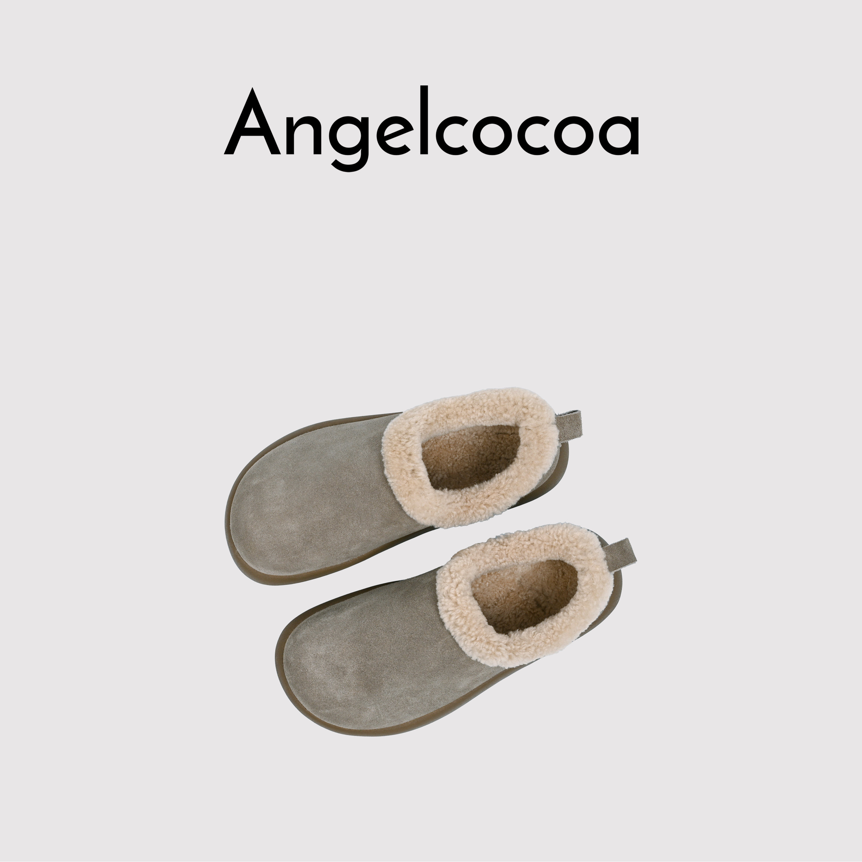 日本Angelcocoa厚底复古一脚蹬懒人勃肯鞋女秋冬加绒单鞋,淘宝优惠券,粉丝福利购,淘宝优惠卷