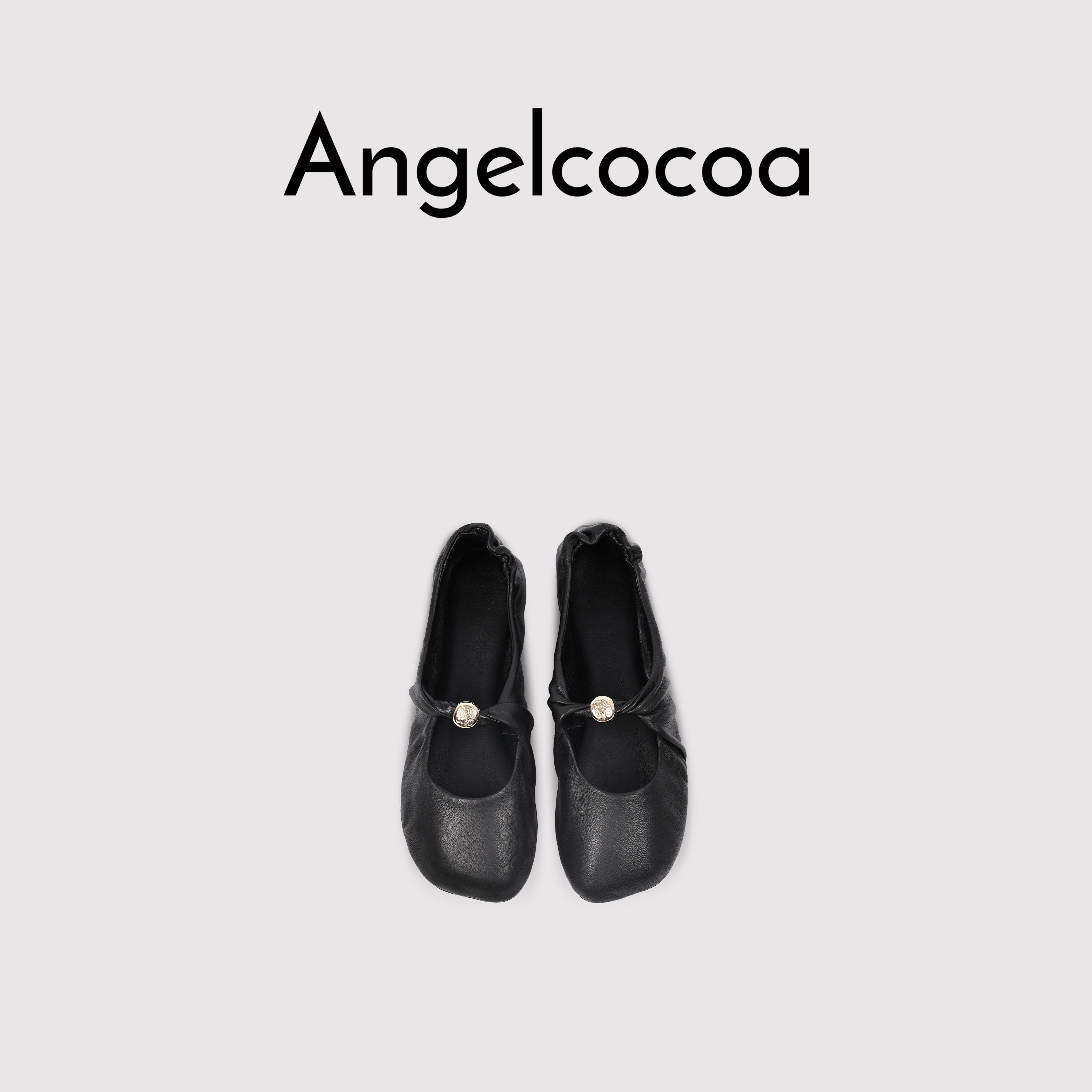 日本Angelcocoa真皮歪头玛丽珍芭蕾鞋 女士平底舒适单鞋,淘宝优惠券,粉丝福利购,淘宝优惠卷