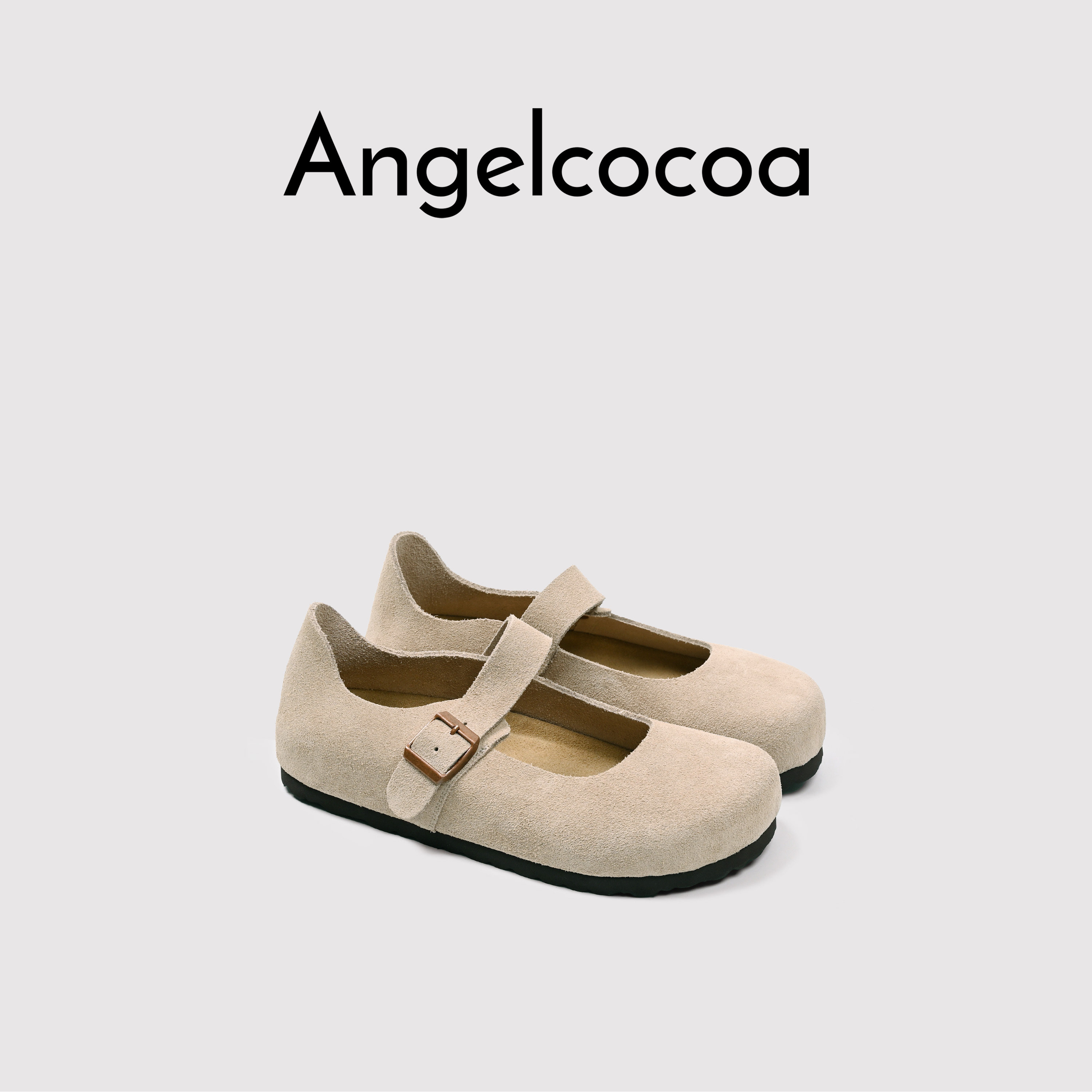 日本Angelcocoa一脚蹬懒人时尚女鞋玛丽珍鞋女勃肯平底浅口女单鞋,淘宝优惠券,粉丝福利购,淘宝优惠卷