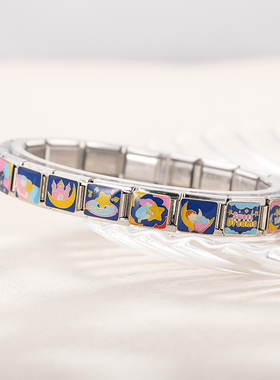 DIY模块手链女精钢饰品小众设计