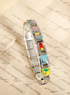 Hapiship模块手链原创表链女饰品