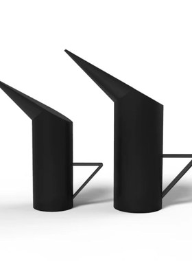 现代简约创意黑色金属壶摆件样板间厨房餐厅茶几软装饰品摆设工艺