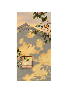 树荫下diy丙烯画数字油画人物客厅装饰画装饰画Z相框填色画