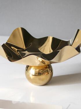 现AOK代抽象不规则厅圆珠底座果盘摆设计师展售古楼处博架件玄关