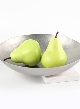 古圆形复悬空果盘沙拉碗LSN桌面摆件饰样板半房酒店西餐厅高档摆