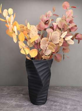 现代简树脂叶纹器花花插样板房客售XKS楼部卧室厅餐厅约书房饰品