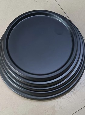 防水花盆鱼缸底座圆形竹木底托花瓶奇石工艺品摆件.盆栽展示盘