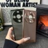 Suitable for Huawei Enjoy 70X new mobile phone case electroplated grid cooling BRE-AL00a all-inclusive anti-fall Enjoy 70X with lens film Enjoy 70X high-end men's and women's 5G fashion shell