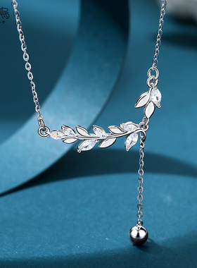 纯银项链女高级感锁骨链轻奢小众设计感爆款2024新款送女友