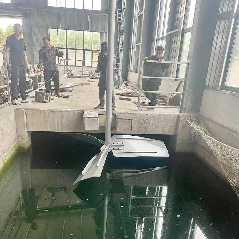 立式水翼桨式搅拌机污水处理设备不锈钢混凝池絮凝池水翼搅拌机 - 图2