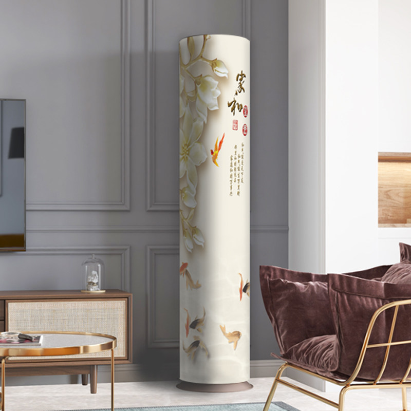 2023新款圆柜机空调罩布艺印花全包空调套立式圆柱型V3P柜机防尘,淘宝优惠券,粉丝福利购,淘宝优惠卷