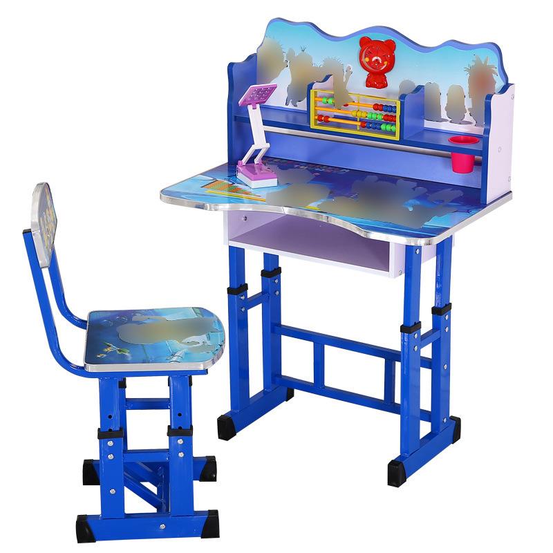 Children's desk cartoon liftable study table writing desk primary school student writing desk desk and chair