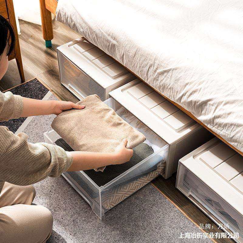 抽屉床底收纳收纳被子塑料下衣服扁平抽屉式整理床箱透明收纳盒家,淘宝优惠券,粉丝福利购,淘宝优惠卷