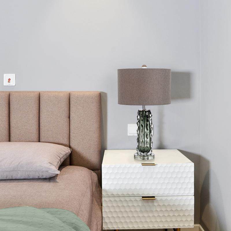 现代简约琉璃轻奢玻璃台灯设计师样板房个性主卧客厅样板房台灯,淘宝优惠券,粉丝福利购,淘宝优惠卷