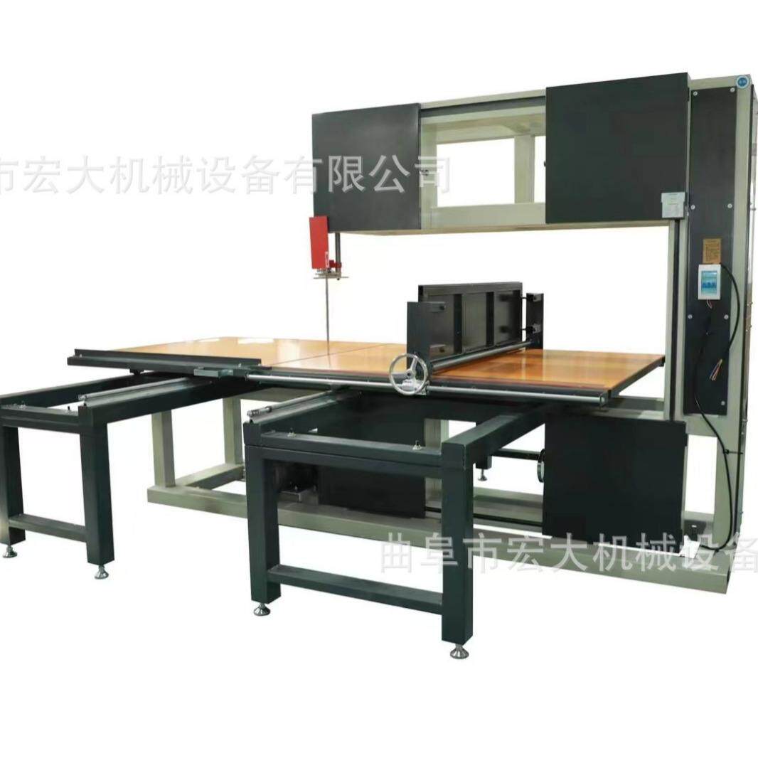 MH-345E出口用木料带锯机 圆形蜂窝纸板猫抓板裁切推台锯 立式锯 - 图3