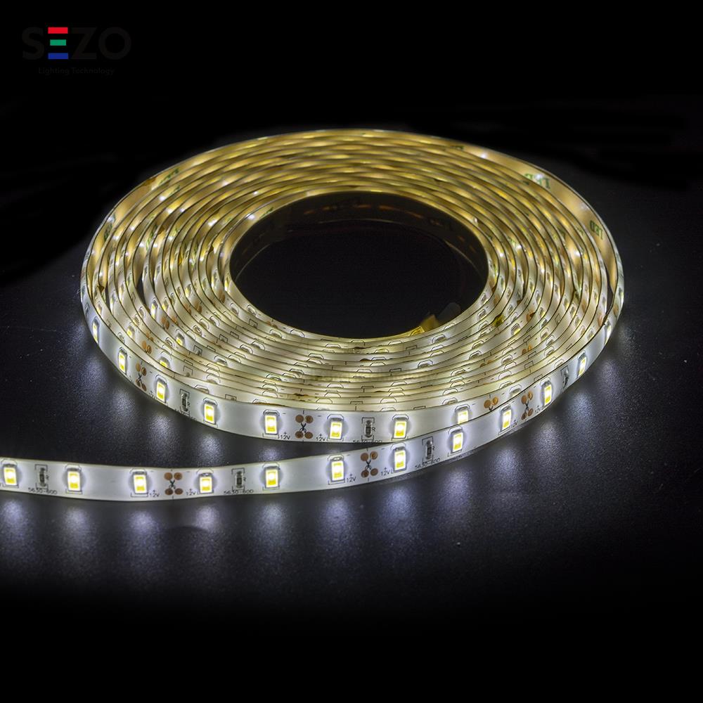 LED single color low voltage light strip 5630 light strip with high brightness beads 12V chassis counter wine cabinet lighting with adhesive backing light strip