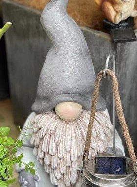 极速甘道夫园艺摆j件户外花园庭院草坪装饰农村人物地精落地布置