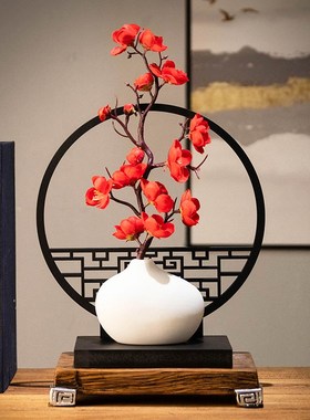 进门入户玄关隔断摆件现代轻奢家居客厅多宝阁五斗柜新中式装饰品