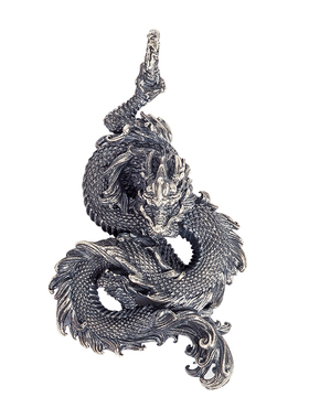 琢匠十二生肖鬼工龙国风男士项链吊坠小众个性书背包创意挂坠配饰