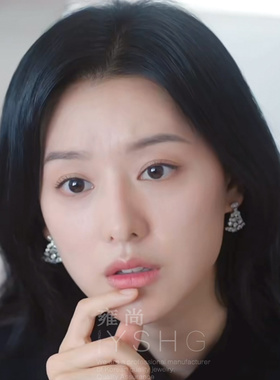 眼泪女王洪海仁金智媛同款耳环 吊灯耳饰轻奢高级感耳钉韩国气质