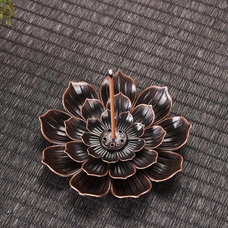 创意莲花香插线香炉盘香炉合金便携香炉熏香炉点香盘葫芦香插家用,淘宝优惠券,粉丝福利购,淘宝优惠卷