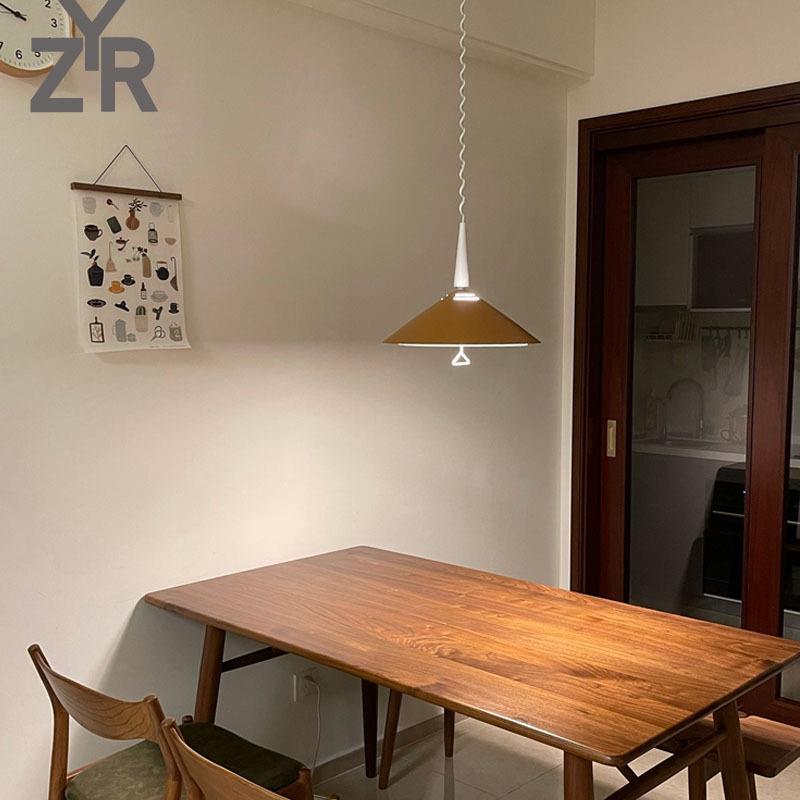 设计师款北欧餐桌个性麻将馆吧台水果店酒吧火锅店可升降餐厅吊灯 - 图2