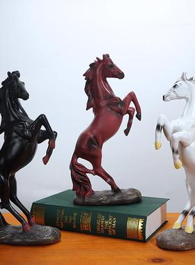 马到成功乔迁开业装饰风水摆件仿真骏马动物树脂工艺品新中式礼品
