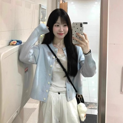 小香风软糯毛衣短款女氛围感长袖内搭针织开衫上衣春秋季MH