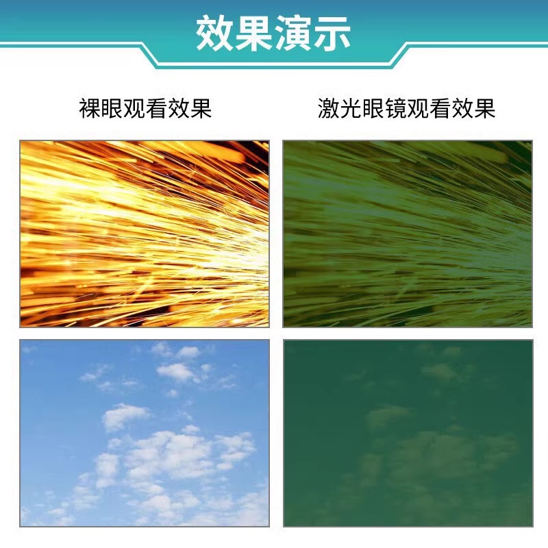 VIAN护目镜焊接外线镭雕刻除锈美容防护眼镜激光护目镜镜腿可调节