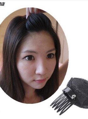 留海后脑勺套f装垫片假发头发垫高蓬发器发包自然头顶时尚刘海前
