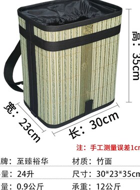 折叠式双肩背篮背篓大容量采茶叶背篓采摘筐手工竹背篓竹编农用篮