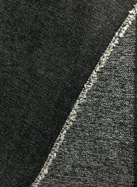 薄厚款水洗牛仔布l料布头纯色牛仔厚款裤子面料外套服饰围裙DIY