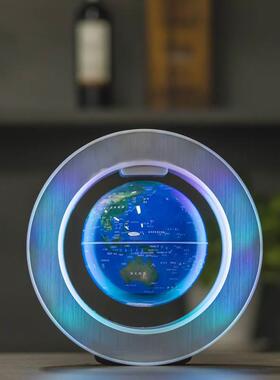 新品l发客光悬浮地球仪家摆w件居摆设办公室桌厅创意饰品北磁欧现