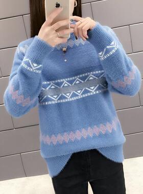 极速2022 New Autumn Womsen Fashion Half Turtleneck Sweater L