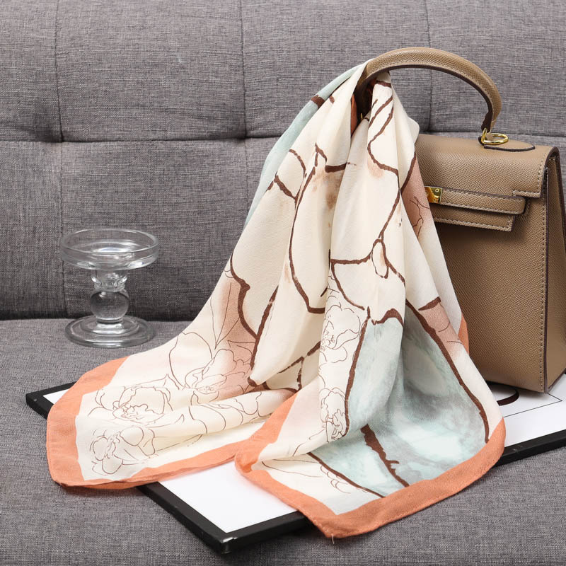 丝巾女2025新款仿棉麻小方巾丝巾秋冬搭配简约高级感妈妈围巾围脖,淘宝优惠券,粉丝福利购,淘宝优惠卷