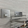 Stainless steel strong adhesive double claw buckle storage rack patch seamless hook kitchen chopstick cage claw sticky hook