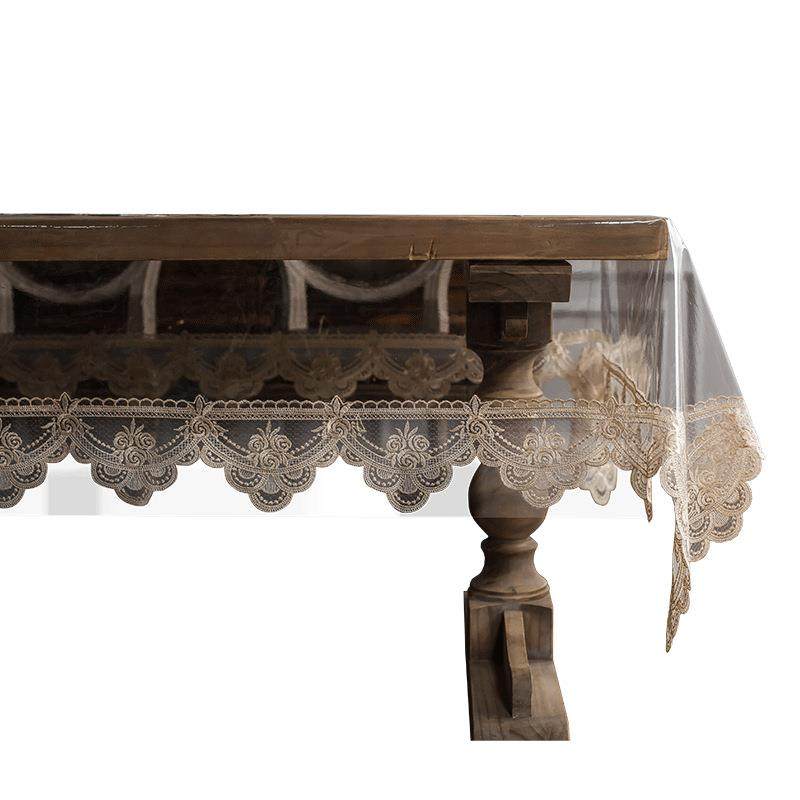 PVC桌布防水防油透明桌垫 免洗蕾丝边茶几台布水晶板软玻璃餐桌布,淘宝优惠券,粉丝福利购,淘宝优惠卷