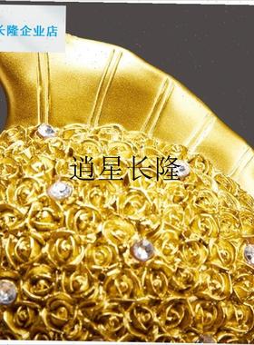 l年年有余金鱼摆件乔迁新居礼品高档大气创意轻奢V家居饰品玄关酒