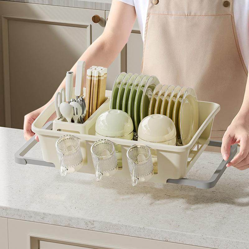 沥水碗架大容量家用厨房台面碗筷整理碗碟大号盘子多功能收纳架,淘宝优惠券,粉丝福利购,淘宝优惠卷