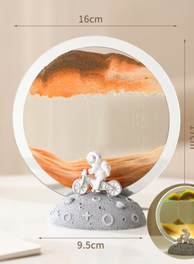 流沙画玻璃小夜灯卧室书房办公桌台灯装饰摆饰小礼品乔迁新家送礼