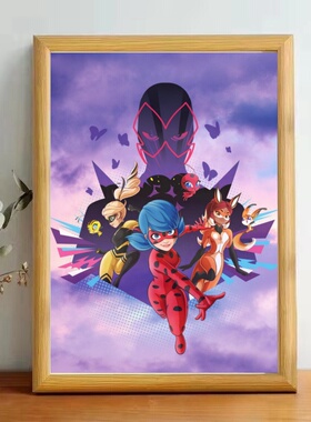 奇迹少女动画片周边玻璃相框